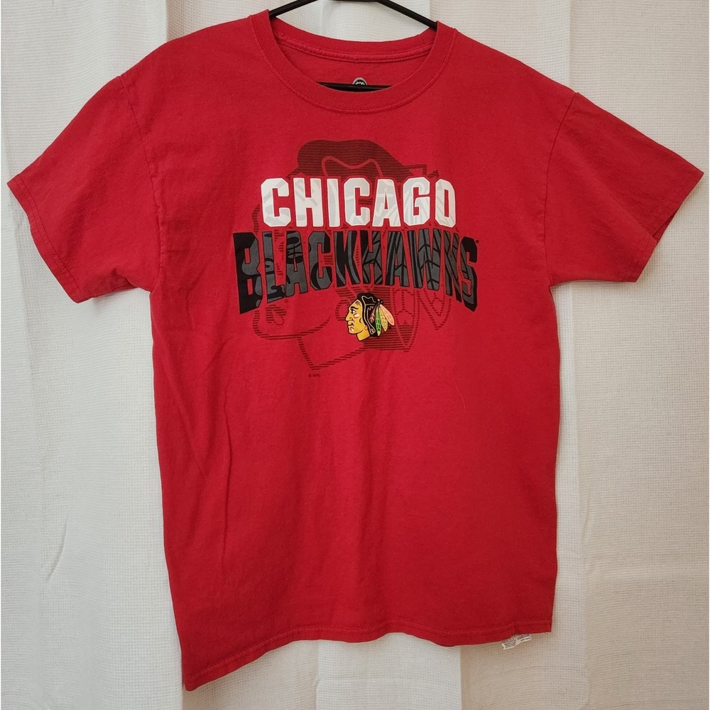 Red Chicago Blackhawks NHL Team Men's‎ MED T Shirt